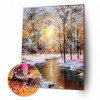 Winter Forest - Full Square Diamond Painting(40x50cm)