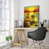 Sunset and Dogs- Full Round Diamond Painting