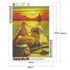 Sunset and Dogs- Full Round Diamond Painting