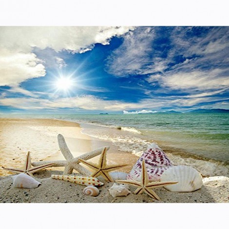 Beach Shell - Full Square Diamond Painting(40x50cm)