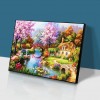 Spring Bridge - Full Square Diamond Painting(40x50cm)