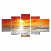 5pcs/set Beach - Full Round Diamond Painting(95*45cm)