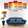 5pcs/set Beach - Full Round Diamond Painting(95*45cm)