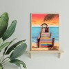 Beach Landing Stage - Full Round Diamond Painting