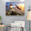 Eagle and Lighthouse -Full Round Diamond Painting