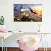 Eagle and Lighthouse -Full Round Diamond Painting