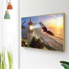 Eagle and Lighthouse -Full Round Diamond Painting