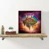 Color Rainbow Castle - Full Round Diamond Painting