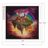 Color Rainbow Castle - Full Round Diamond Painting