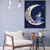 Donkey on the Moon - Full Round Diamond Painting