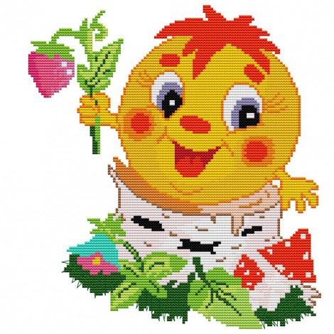 Cartoon(31*33CM)- Cross Stitch