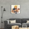 Cartoon Trump-Full Round Diamond Painting