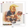 Cartoon Trump-Full Round Diamond Painting
