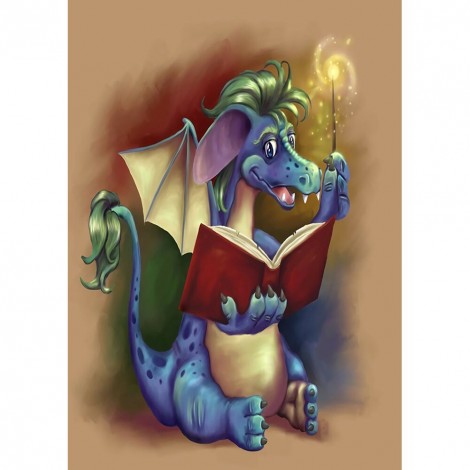 Magic Dinosaur-Full Round Diamond Painting