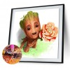 Flower Tree Man-Full Round Diamond Painting