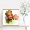 Flower Tree Man-Full Round Diamond Painting