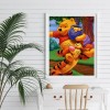 Honey Bear Tiger-Full Round Diamond Painting