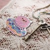 5pcs Cartoon Fruit Full Drill Diamond Painting Key Chain Mosaic Handicraft