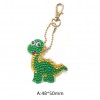 1pcs DIY Keychain Handmade Cartoon Dinosaur Full Drill Diamond Painting