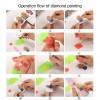 9pcs Cartoon Cat DIY Diamond Painting Stickers Book Decor Adhesive Drawing