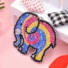 4pcs/Set DIY Diamond Painting Cartoon Elephant Resin Bag Keychain Jewelry
