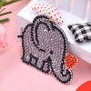 4pcs/Set DIY Diamond Painting Cartoon Elephant Resin Bag Keychain Jewelry