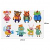 8pcs DIY Round Diamond Painting Kids Animal Cartoon Sticker Art Crafts Gift
