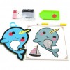 DIY Special Shaped Diamond Painting Wallet Bag Cartoon Fish Pattern Purse