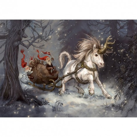 Cartoon Horse- Full Round Diamond Painting