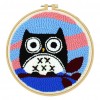 Cartoon Owl Cross Stitch Kit Embroidery Needlework for Beginner Sewing Tool