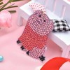 4pcs/Set DIY Diamond Painting Cartoon Pig Resin Bag Keychain Jewelry Gift