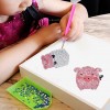 4pcs/Set DIY Diamond Painting Cartoon Pig Resin Bag Keychain Jewelry Gift