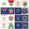 8pcs DIY Special Shaped Diamond Painting Cartoon Christmas Card Kids Gift