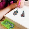 6pcs DIY Special Shaped Diamond Painting Cartoon Gloves Hat Shoes Keyring