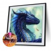 Cartoon Dragon- Full Round Diamond Painting