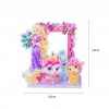 5D DIY Cartoon Princess Round Shaped&nbsp;Diamond Painting&nbsp;Desk Ornament Craft