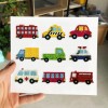 DIY Full Drill Round Cartoon Cars Diamond Painting Puzzle Children Sticker