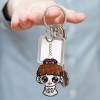 Cartoon Girl/Boy Keychain- Bead Embroidery