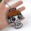 Cartoon Girl/Boy Keychain- Bead Embroidery