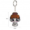 Cartoon Girl/Boy Keychain- Bead Embroidery