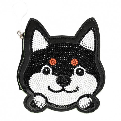 DIY Special Shaped Diamond Painting Wallet Bag Cartoon Puppy Pattern Purse