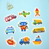 DIY Full Drill Round Cartoon Car Diamond Painting Puzzle Children Stickers
