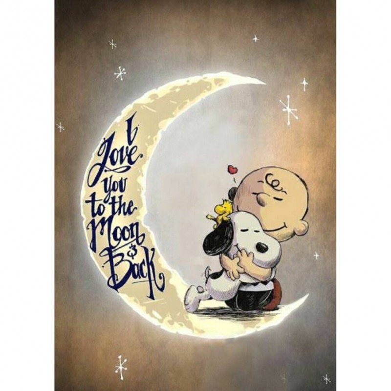 Cartoon Dog Moon- Fu...