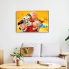Dog and Family- Full Round Diamond Painting