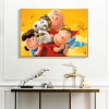 Dog and Family- Full Round Diamond Painting