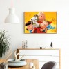 Dog and Family- Full Round Diamond Painting