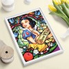 Flower Princess-Full Round Diamond Painting