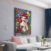 Flower Princess-Full Round Diamond Painting