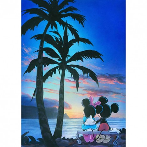 Coconut Tree Mouse- Full Round Diamond Painting
