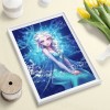 White Hair Princess -Full Round Diamond Painting